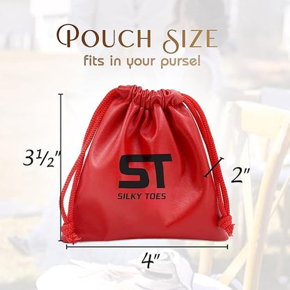 Silky Toes Foldable Flats for Women Purse Ballet Shoes Ballerina Slippers Black