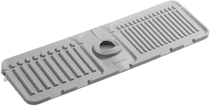Sink Faucet Absorbing Mat, Kitchen Sink Splash Guard Longer Silicone Sink