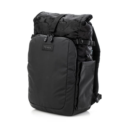Tenba Fulton v2 14L All Weather Backpack for Mirrorless and DSLR cameras and lenses – Black/Black Camo (637-735)