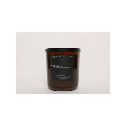 Ryan House Candles Thoughtfully Designed Ethically Elevated Luxurious 14.5 Ounce Hand Poured Natural Soy Scented Votive Jar Candle for Home or Office, Palo Santo, 85004484815