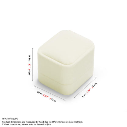 Oirlv Ring Box Wedding Day For Women Velvet Jewelry Box For Engagement Ring Boxes For Proposal