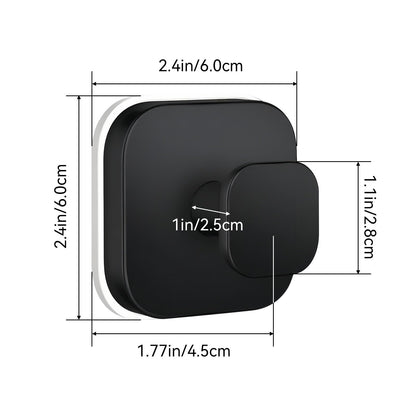 Fliverly Suction Cup Hooks for Shower,Heavy Duty No-Drill Removable & Reusable Hooks,Strong Hold Metal Towel Robe Loofah Hanger for Bathroom Kitchen Glass Mirror Tile Smooth Surfaces (Black,4 Packs)
