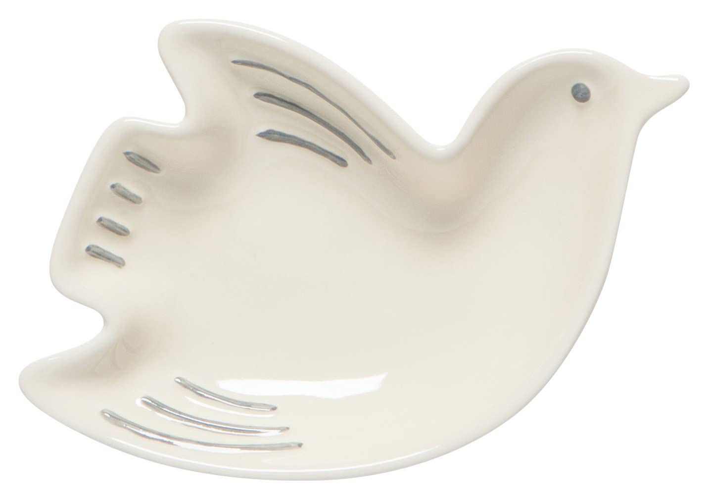 Now Designs Bird Shaped Ceramic Pinch Bowl Set, Soy Sauce Dish, Set of 6