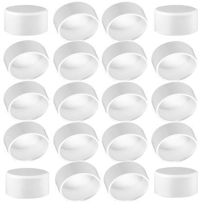 YONYONICE 20Pack 1inch PVC Pipe End Cap Fitting,Schedule 40, 1" PVC Pipe End Cap Plug Adapter for Cold Water Supply Lines, Garden Irrigation,Pipe Fitting Systems& DIY Garden Shelf,White.
