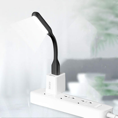 USB LED Light Lamp for Power Bank (10 PCS) Portable Eye Care Mini Night Light with Flexible Arm, USB Gooseneck Reading Lamps Book Light,Compatible for Desktop, Notebook Laptop (10-Black)