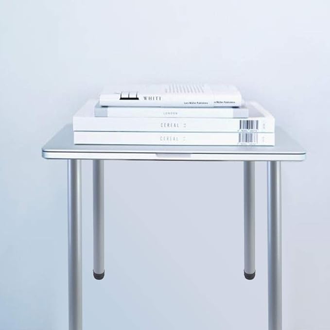 QLLY 28 inch Adjustable Metal Desk Legs, Heavy Duty Furniture Table Legs