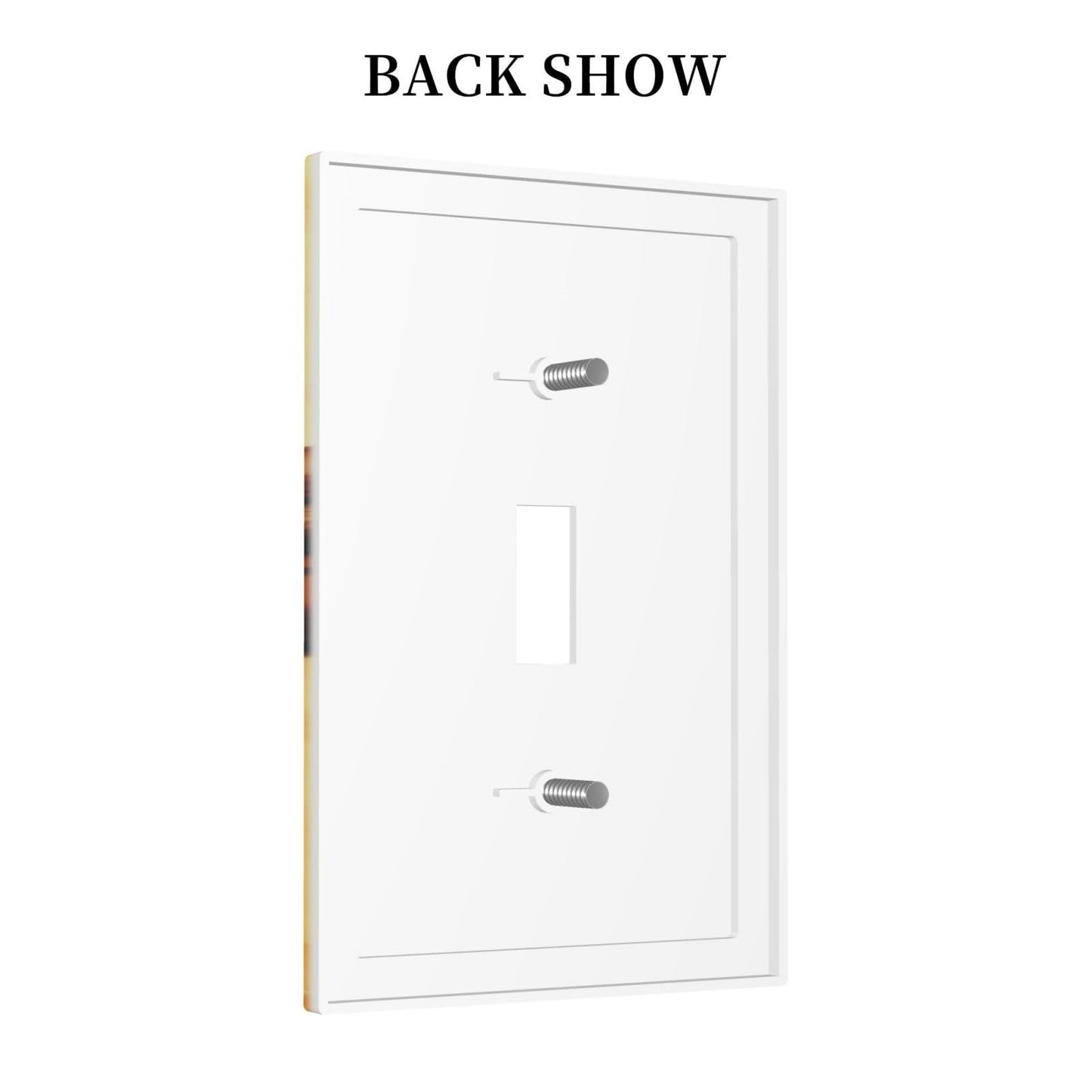 Decorative Art Light Switch Covers Baseball Single Toggle Wall Plate Decorative Switchcover Electrical