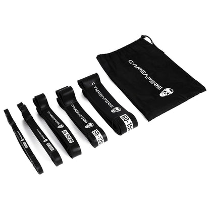 Gymreapers Resistance Bands for Working Out – Elastic Pull Up Exercise Assistance Bands Set for Powerlifting, Stretching, WOD, Strength Training – for Men & Women