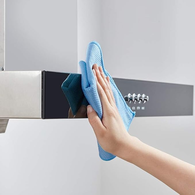 SINLAND Microfiber Glass Cleaning Cloth, Lint Free Cleaning Cloths