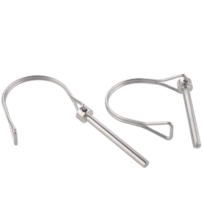 2 Pcs Safety Coupler Pin 3/8" x 2-3/4"(9.5mm x 70mm), 316 Stainless Steel Heavy Duty Shaft Locking Pins