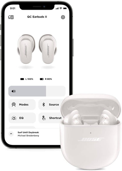 Bose QuietComfort Earbuds II, Wireless, Bluetooth, Proprietary Active Noise Cancelling Technology in-Ear Headphones with Personalized Noise Cancellation & Sound, Soapstone