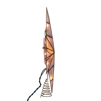 Kurt S. Adler 10-Light Bethlehem Capiz Star Multi-Tip Treetop