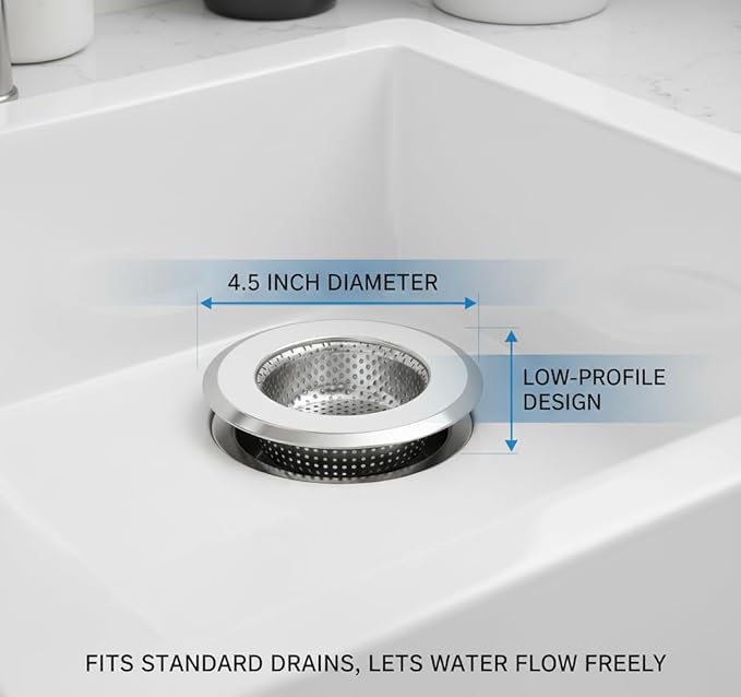 2-Pack 4.5 Inch Sink Strainers