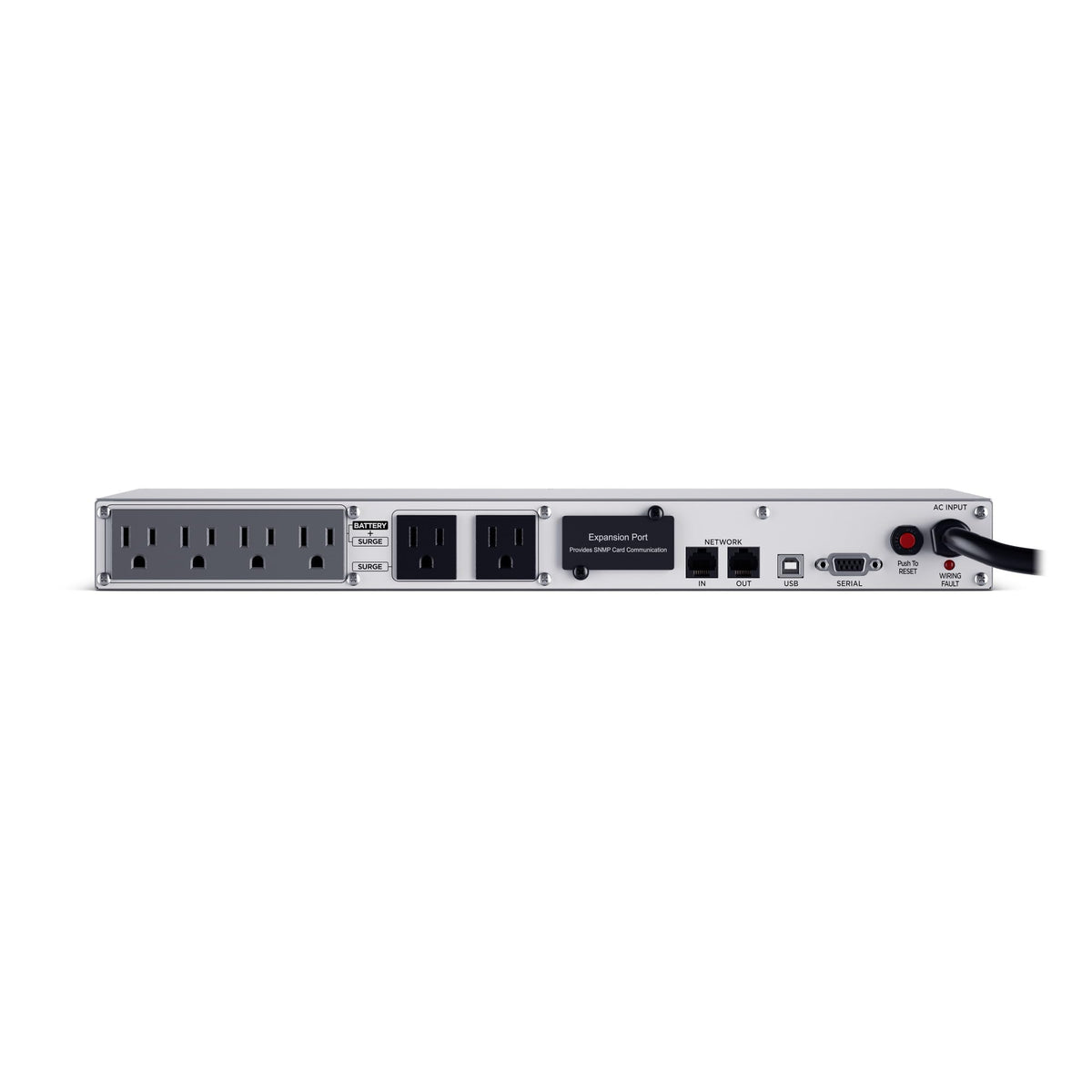 CyberPower OR700LCDRM1U Smart App LCD UPS Battery Backup and Surge Protector, 700VA/400W, 6 Outlets, AVR, 1U Rackmount, UL Certified