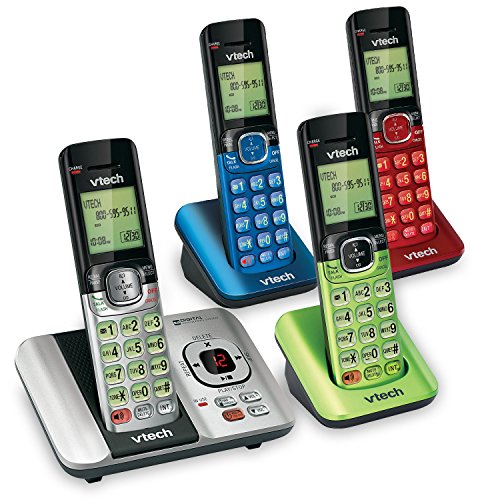 VTech CS6719-2 2-Handset Cordless Phone with Caller ID/Call Waiting, Handset Intercom & Backlit Display/Keypad, Silver