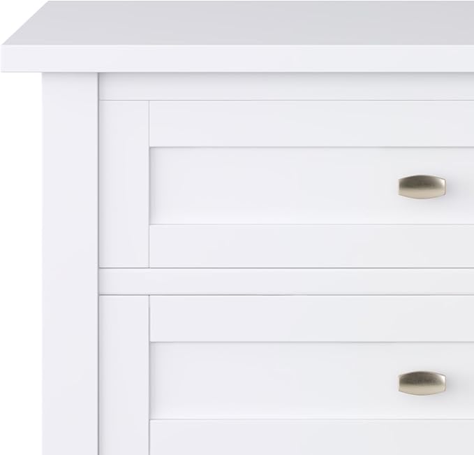 SIMPLIHOME Warm Shaker Solid Wood 24 inch Wide Transitional-Style Bedside