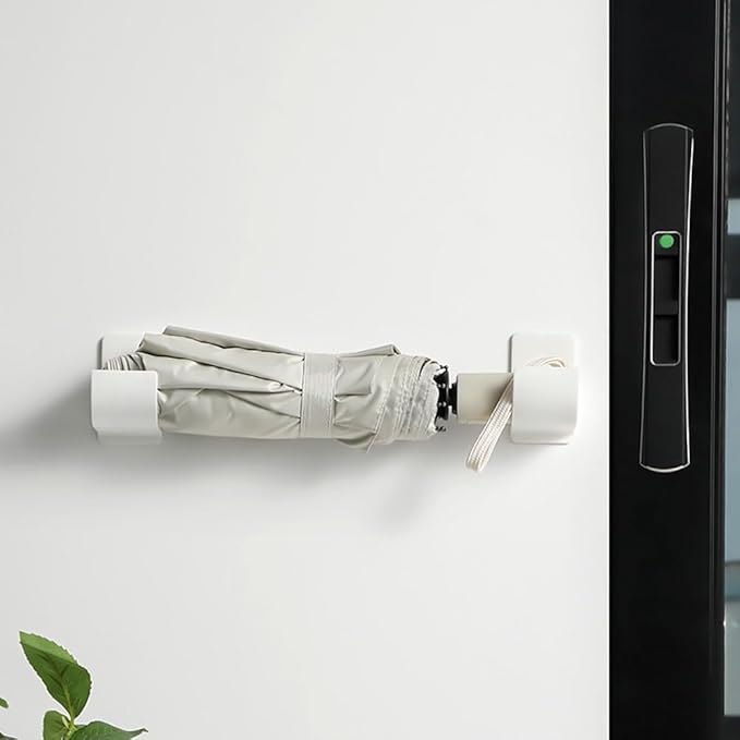 4 Pcs No Punching Trash Bag Dispenser Plastic Bag Holder, Wall Mounted Plastic