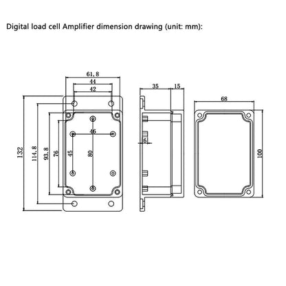 ATO Load Cell Amplifier with Digital Readout, Load Cell Display Controller Indicator Load Cell Amplifier with Read Out, 4-20mA Output