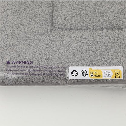 DEXI Ultra Soft Bath Mat 40 x 60 cm, Non-Slip Absorbent Microfiber Mats, Machine Washable Quick Dry Rugs, Bathroom Accessories Decor, Grey