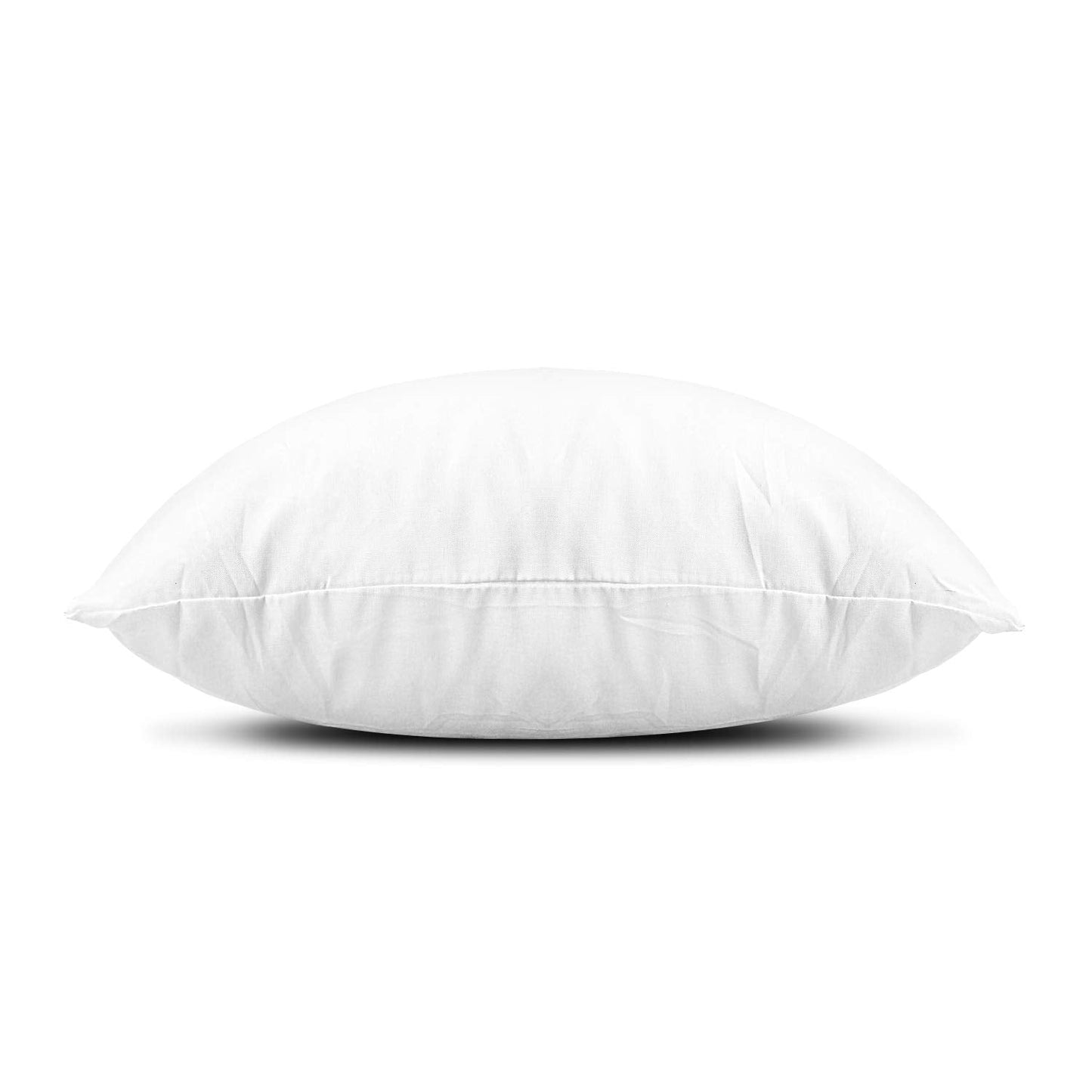 EDOW Throw Pillow Inserts, Set of 2 Lightweight Down Alternative Polyester Pillow, Couch Cushion, Sham Stuffer, Machine Washable. (White, 18x18)