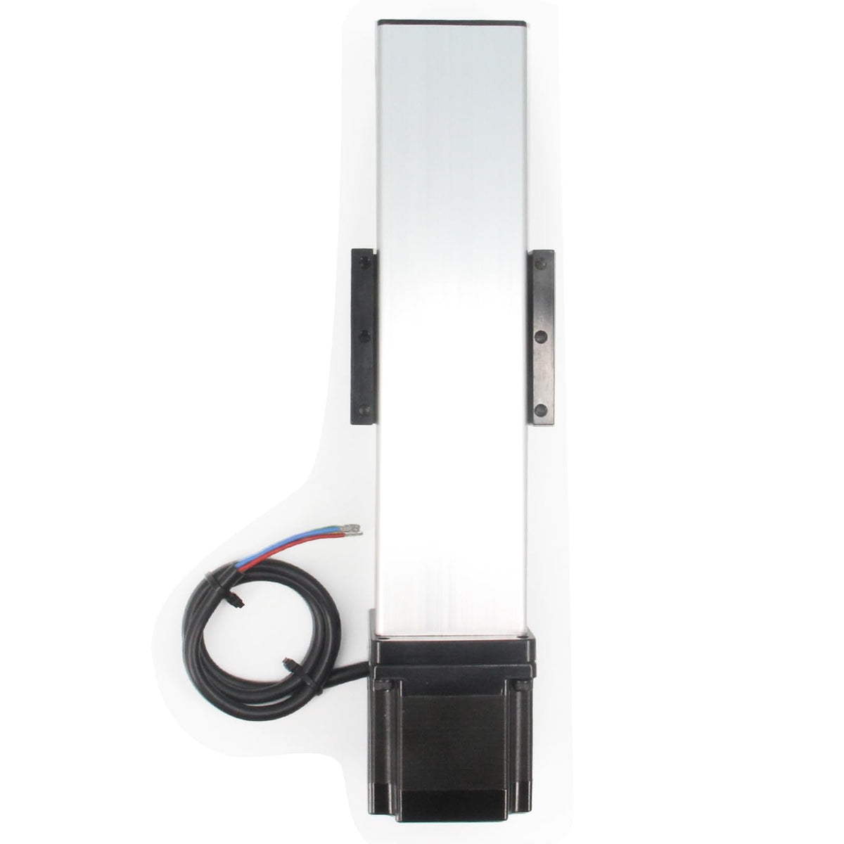 Zeberoxyz Fully Enclosed Linear Rail Guide Ballscrew SFU1605 with Square Linear Rails with NEMA23 Stepper Motor, 100mm Effective Stroke Length for CNC Router Parts (Size:100mm)