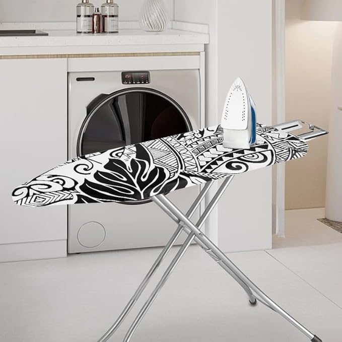 Boho Zigzag Ironing Board Cover Hawaii Tropic Monstera Standard Size 15" X 54"