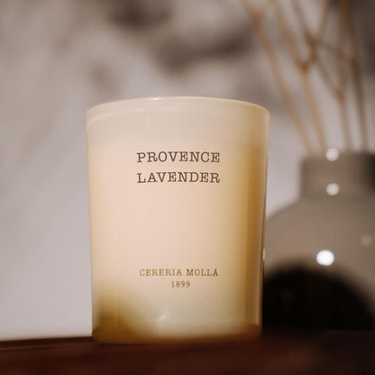 CERERA MOLLA 1899 | Mini Provence Lavender Candle | 70g Aromatic | 20 Hours Burn Time | Natural Fragrances | Recyclable Packaging | Artisan