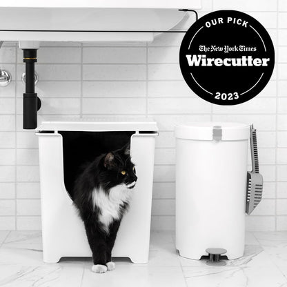 modko Flip Litter Box, White