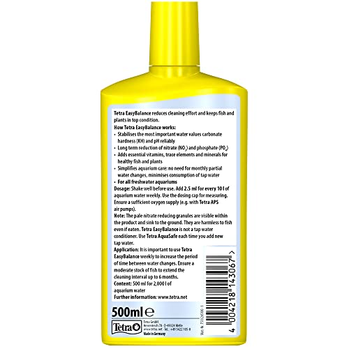 Tetra EasyBalance - long-term care for biologically healthy aquarium water and a reduced number of water changes, 500 ml (Pack of 1)