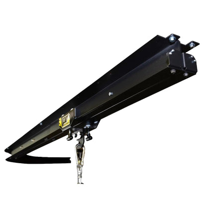 Pro Mountings - Professional Roller Mount Track for Heavy Bags, and Martial Arts Bags | 8 Feet Long (2 4 Foot Connectable Sections) + IB-110R Roller Mount Combo Kit for I Beams or Drywall Mounting
