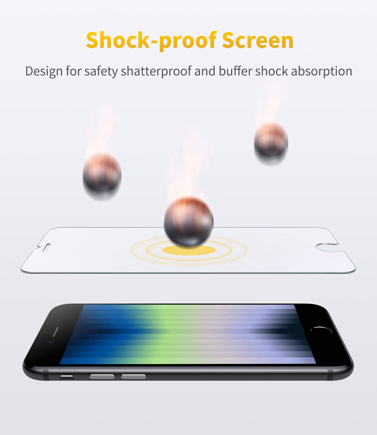 UNBREAKcable 2-Pack Screen Protector for iPhone 16e/13/13 Pro/14, Double Shatterproof Tempered Glass [Easy Installation] [9H Hardness] [99.99% HD] [Case Friendly] for Apple 13 Pro/13/14/16e 6.1 inch