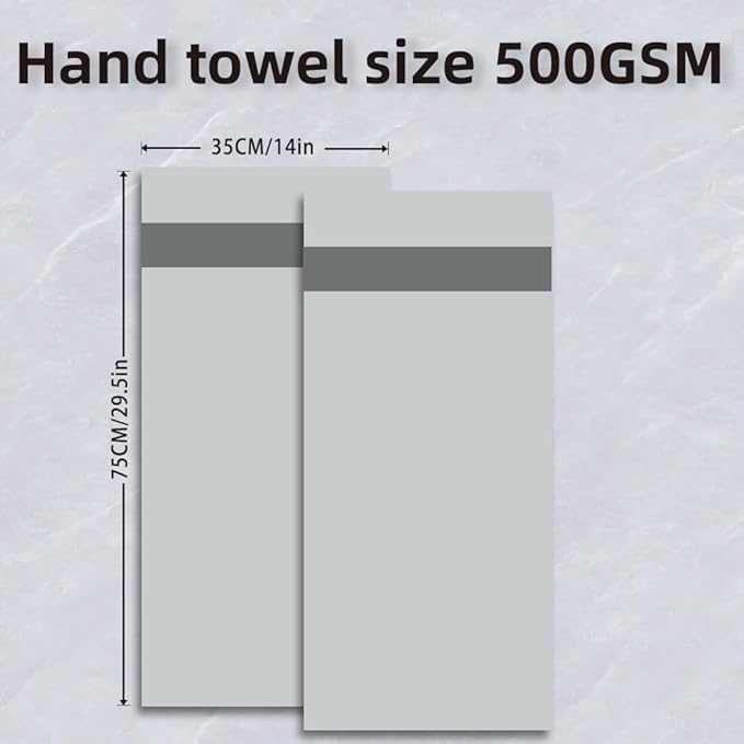 Cotton Hand Towels Set, 6-Piece Set, Super Absorbent Quick Drying, Bathroom