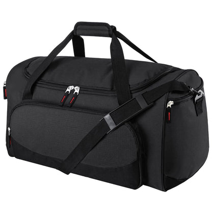 Uarition Gym Bag for Men - 50L Black Durable Large Duffle Bag for Travel, Workout, Fitness & Sport