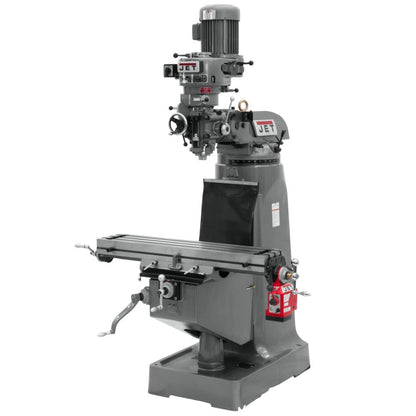 JET Vertical Milling Machine, X-Axis Powerfeed, 2 HP, 115/230V 1Ph (Model JTM-2)