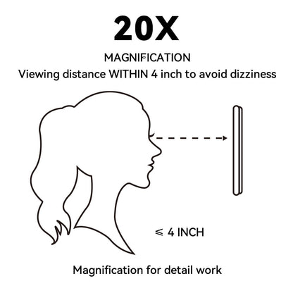 HIEEY Lighted Makeup Mirror, Hollywood Vanity Mirror with Lights, Three Color Lighting Modes, and 5X Magnification Mirror, Smart Touch Control, 360°Rotation (17.3in,White,Gift Box)