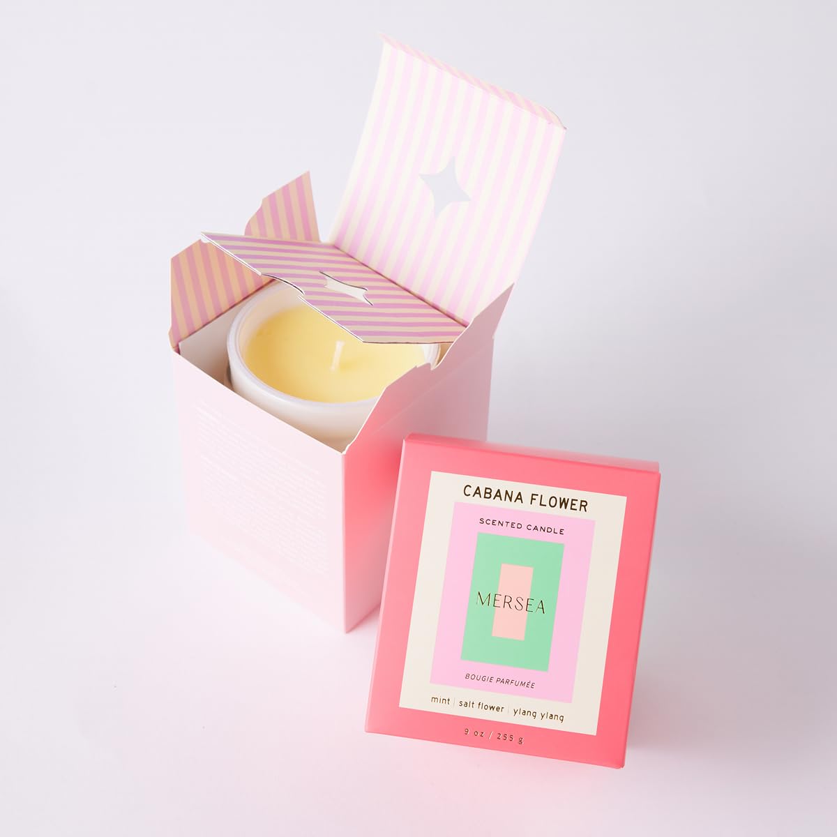 MERSEA Cabana Flower Boxed Candle, Scented Candle Box (9 oz)