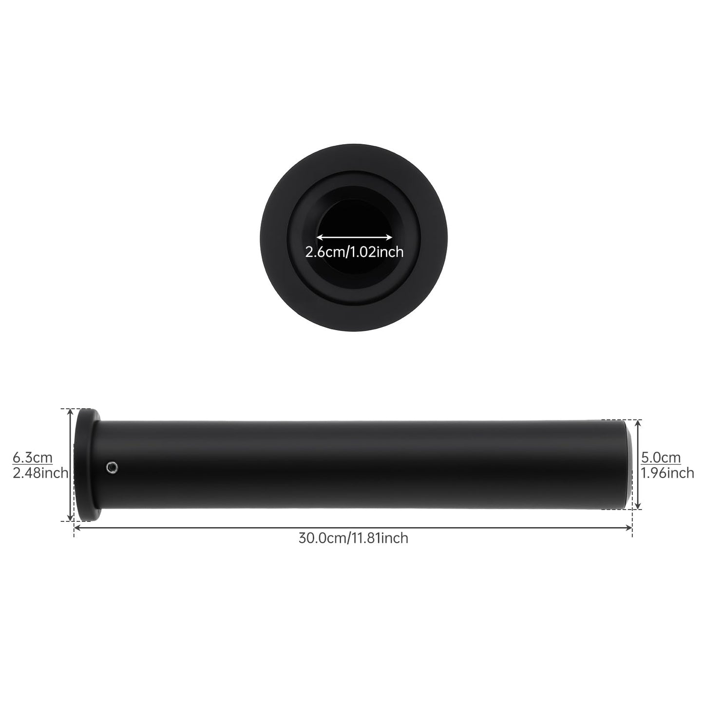 Tobefore 11-inch Olympic Adapter Sleeves - Heavy-Duty Nylon Converters for 1-inch to 2-inch Standard Barbells and Dumbbells, 600-pound Capacity, Includes 2 Sleeves with 2 Wrenches