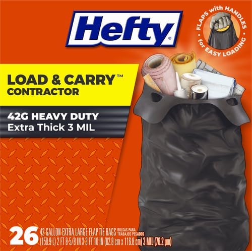 Hefty Heavy Duty Trash Bags, Large | 42 Gallon |