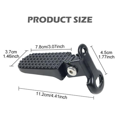 1 Pair Mini Bike Foot Pegs,Bike Rear Pedals Aluminium Alloy Non Slip Bicycle Pegs Quick Release Foot Plates Pedals for Mountain Cycle and Folding Bicycle(Color:Black)