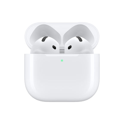 Apple AirPods 4 Wireless Earbuds, Bluetooth Headphones, Personalised Spatial Audio, Sweat and Water Resistant, USB-C Charging Case, H2 Chip, Up to 24 Hours of Battery Life, Effortless Setup for iPhone