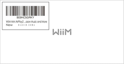 WiiM Mini AirPlay 2 Wireless Audio Streamer, Multiroom Stereo, Preamplifier, Works with Alexa and Siri Voice Assistants, Stream Hi-Res Audio from Amazon Music, Tidal and More