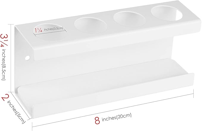Wall Mounted Electric Toothbrush Holder, 4 Slots Stand