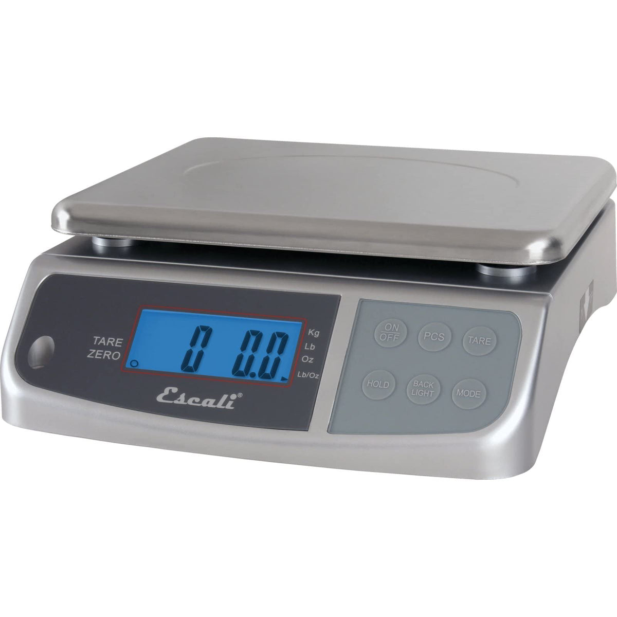 San Jamar Digital Food Scale, Battery Operated with 66 Pound Capacity for Cooking, Baking, Meal Prep, Diet Tracking, Stainless Steel, 6.82 Pounds, Silver