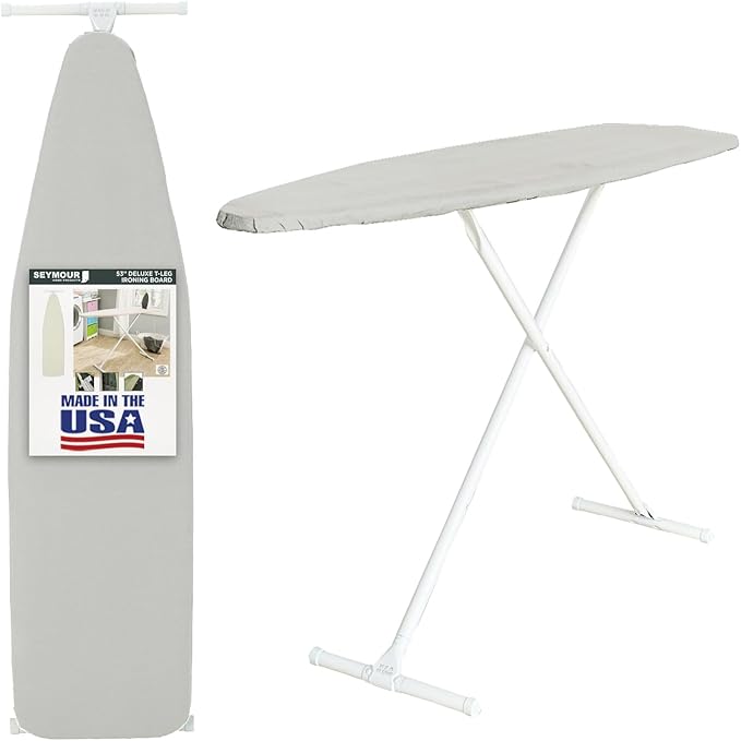 Full Size Ironing Board with Cover & Pad – Made in USA by Seymour Home Products