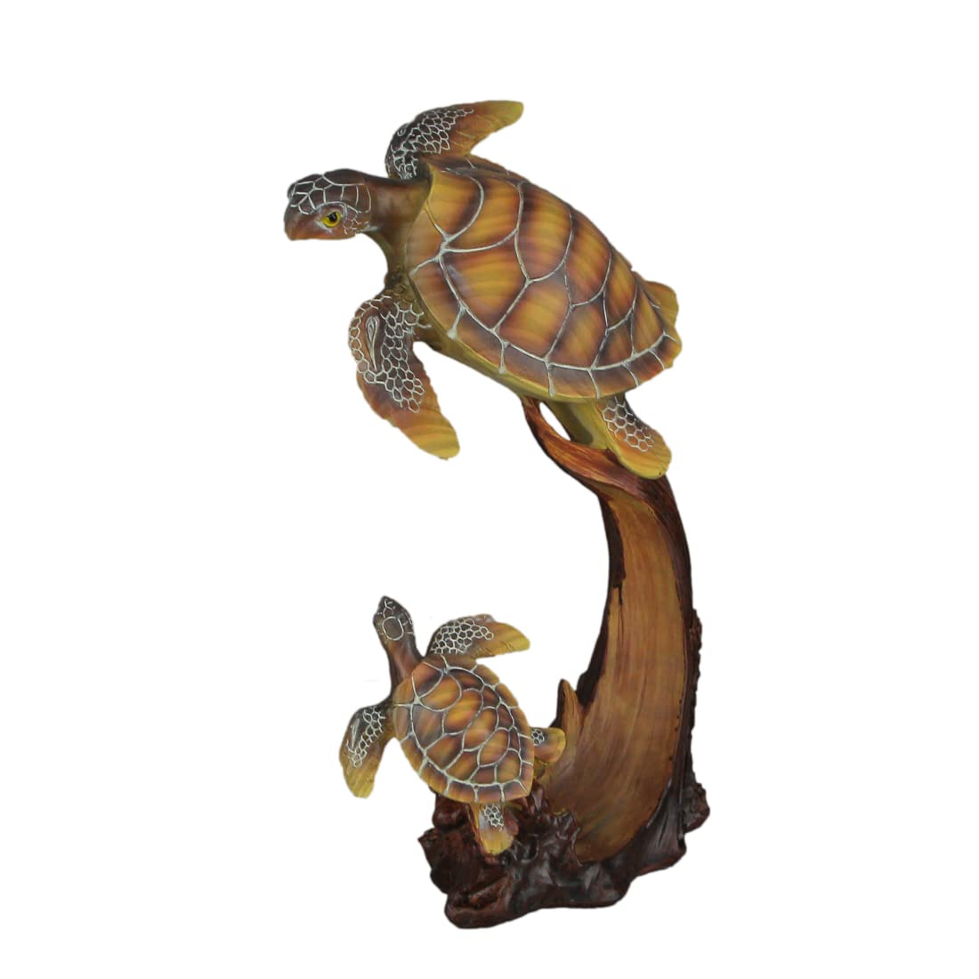 Everspring Sea Turtle Family Sculpture Home Decor Statue Desk Shelf Coastal Resin Figurine