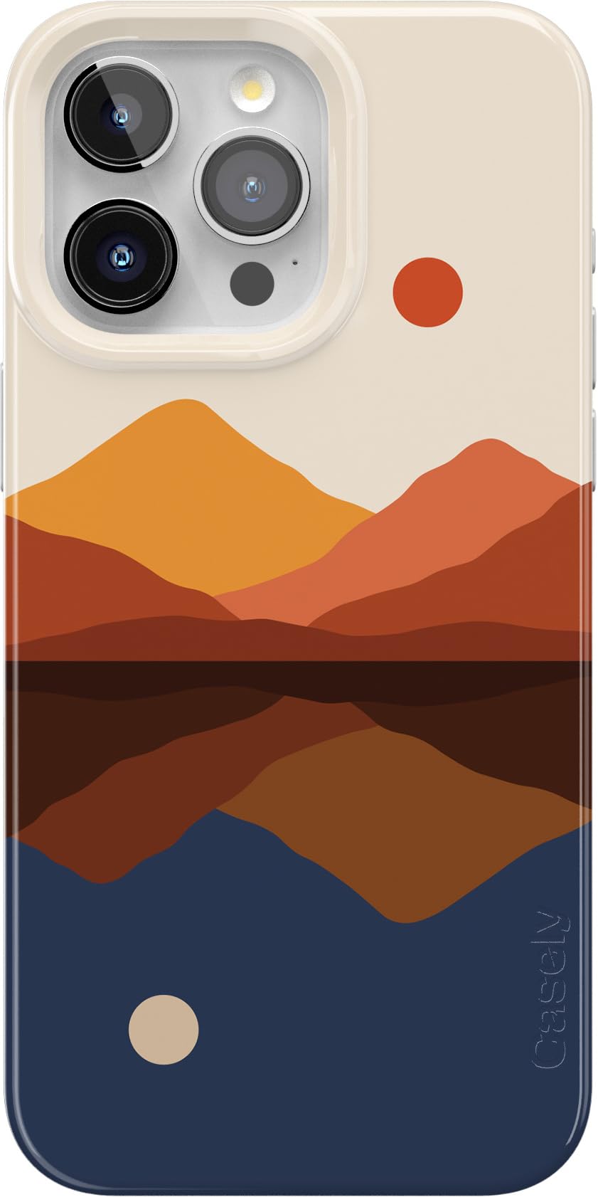 Casely iPhone 15 Pro Case | Fit Check | Neutral Checkerboard | Compatible with MagSafe | Classic Ultra Slim Design