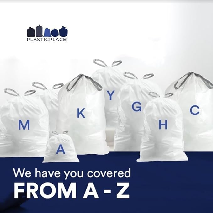 Plasticplace Custom Fit Trash Bags Compatible
