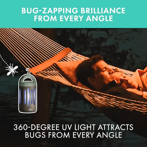 STEM Flying Insect Zapper, Indoor and Outdoor Electric Fly & Mosquito Trap, Includes Micro-USB Charging Cable and Brush for Cleaning