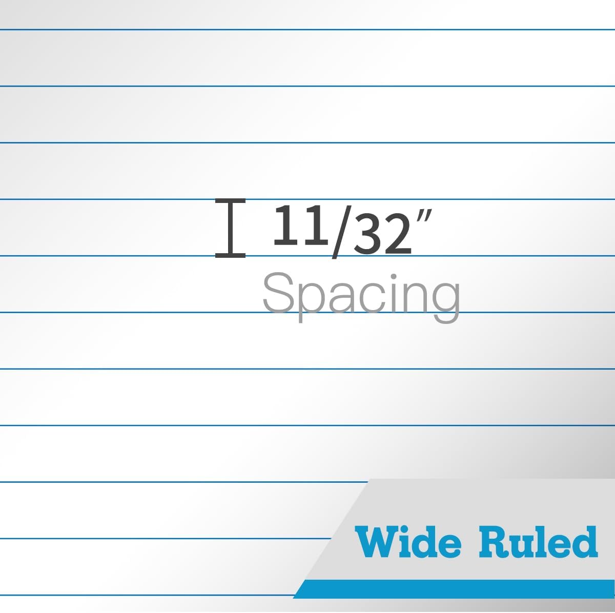 KAISA Legal Pads 8.5x14 inch Large Writing Pads Wide Ruled Notepads Casual Note Pads, White 50 Sheets 12 Pads, WT-LWT50W