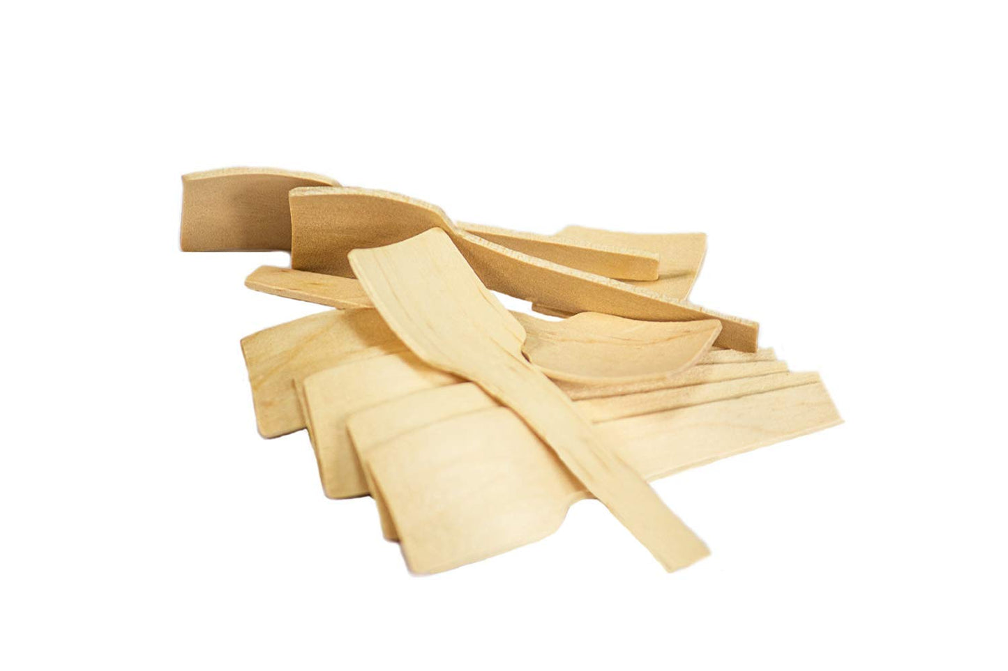 Perfect Stix Green Birchwood Square Compostable Concave Taster Spoon, 2-3/4" Length (Pack of 300)